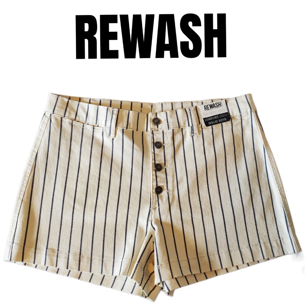REWASH - Striped High Rise shorts Size 15/32